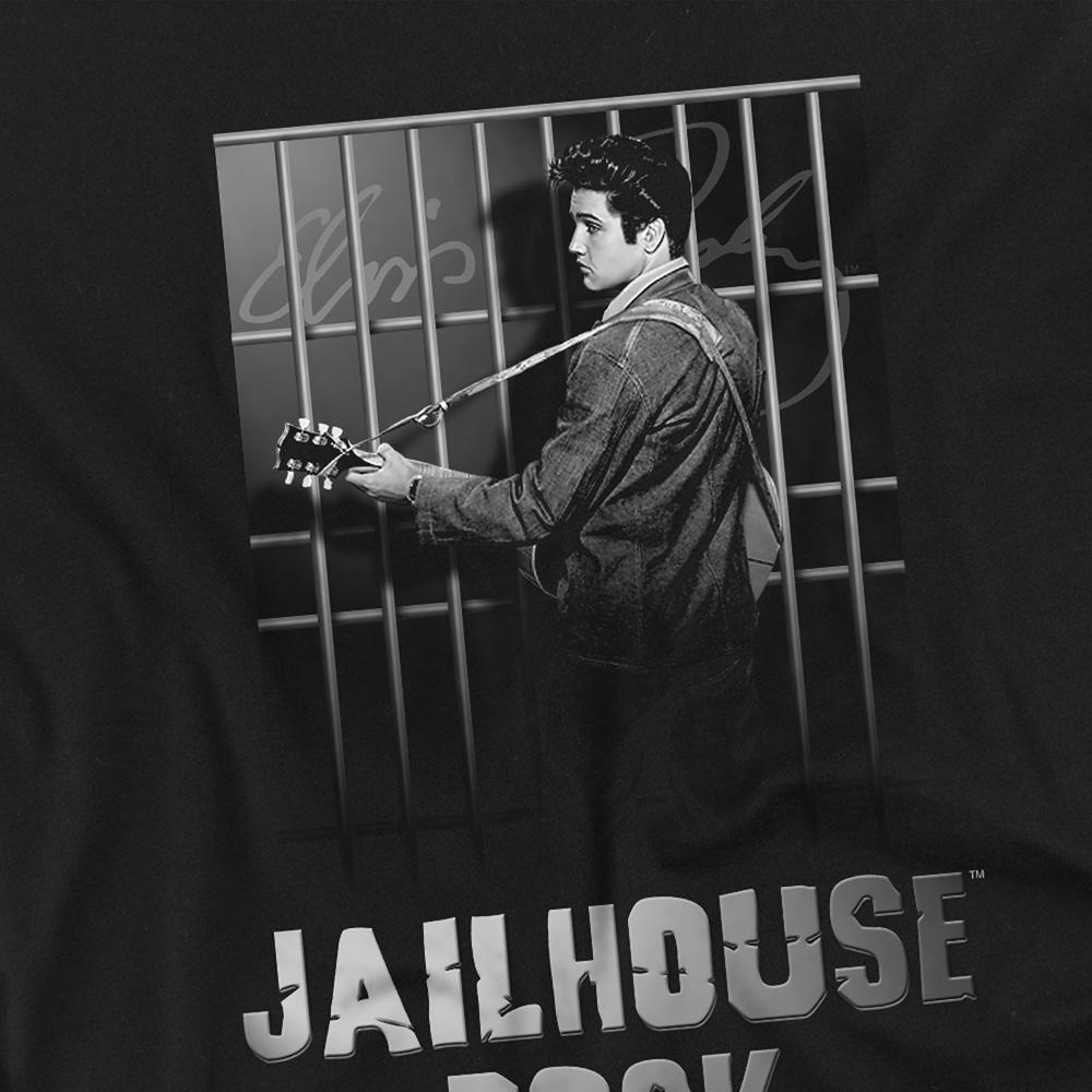Black - Side - Elvis Presley Childrens-Kids Jailhouse Rock T-Shirt