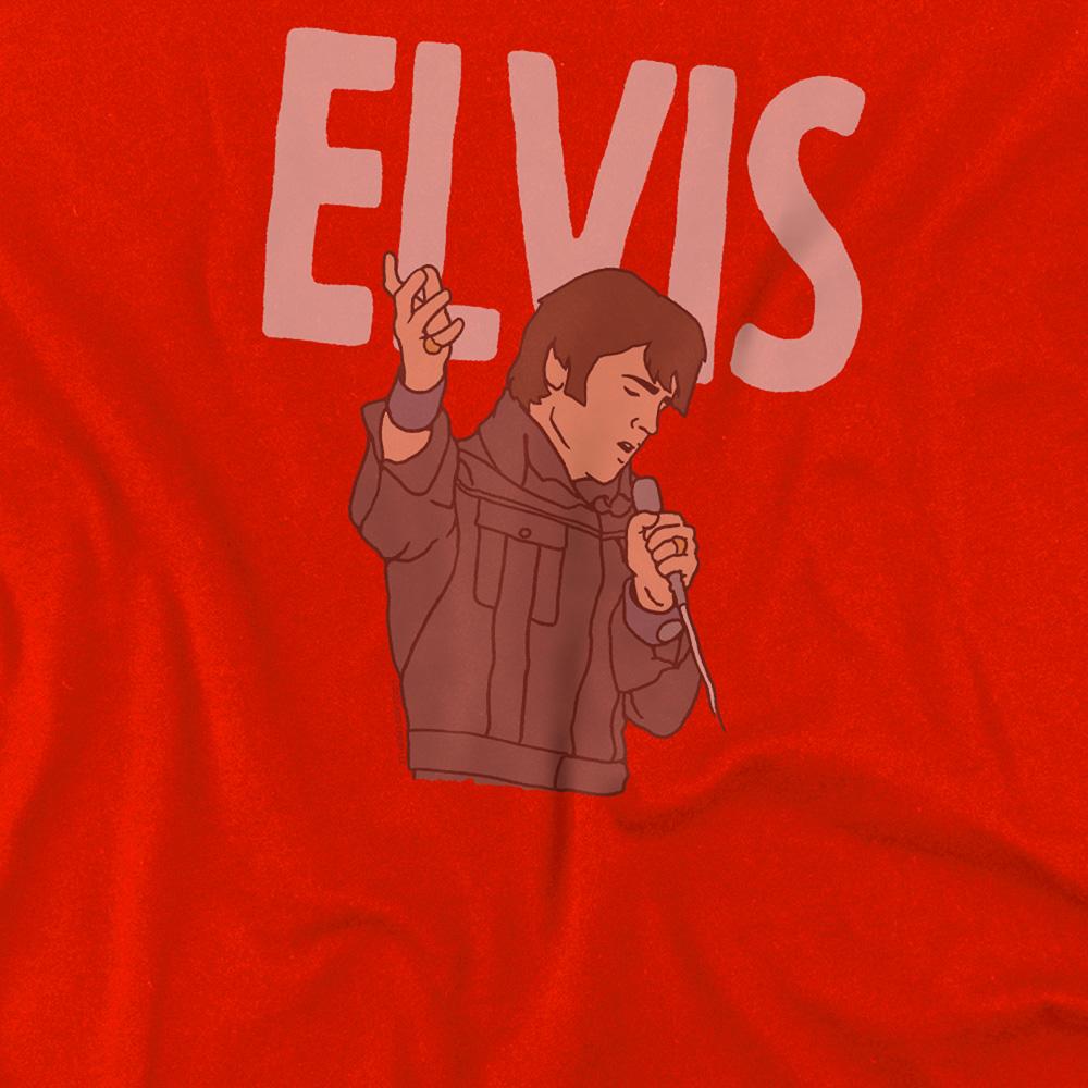 Red - Side - Elvis Presley Childrens-Kids 68 Special T-Shirt