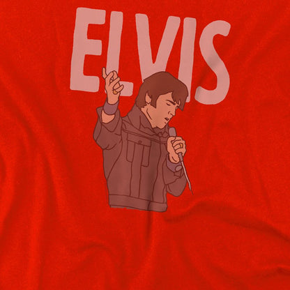 Red - Side - Elvis Presley Childrens-Kids 68 Special T-Shirt