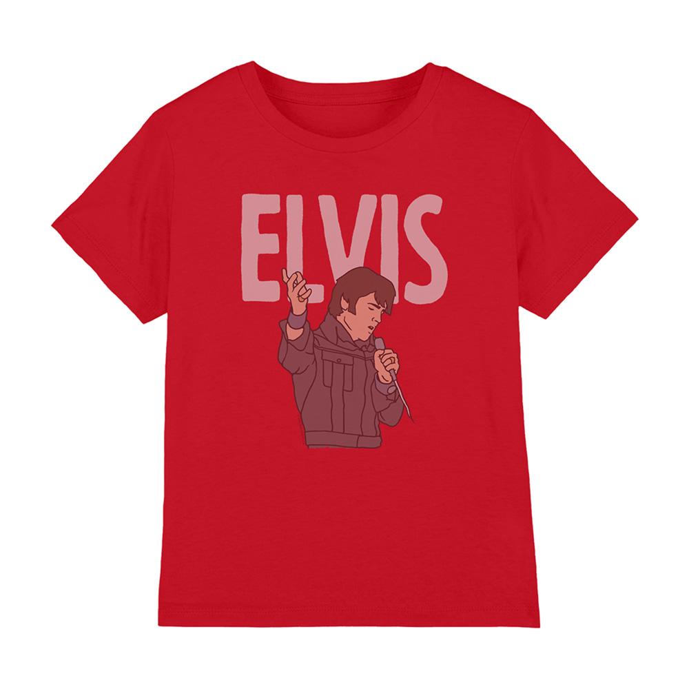 Red - Front - Elvis Presley Childrens-Kids 68 Special T-Shirt