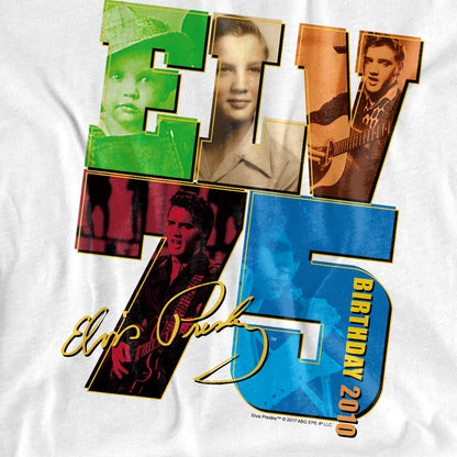 White - Side - Elvis Presley Childrens-Kids Birthday 2010 T-Shirt