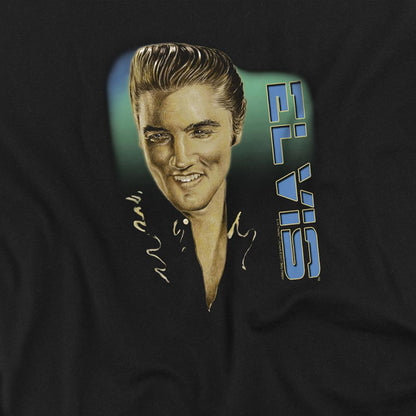 Black - Side - Elvis Presley Childrens-Kids T-Shirt