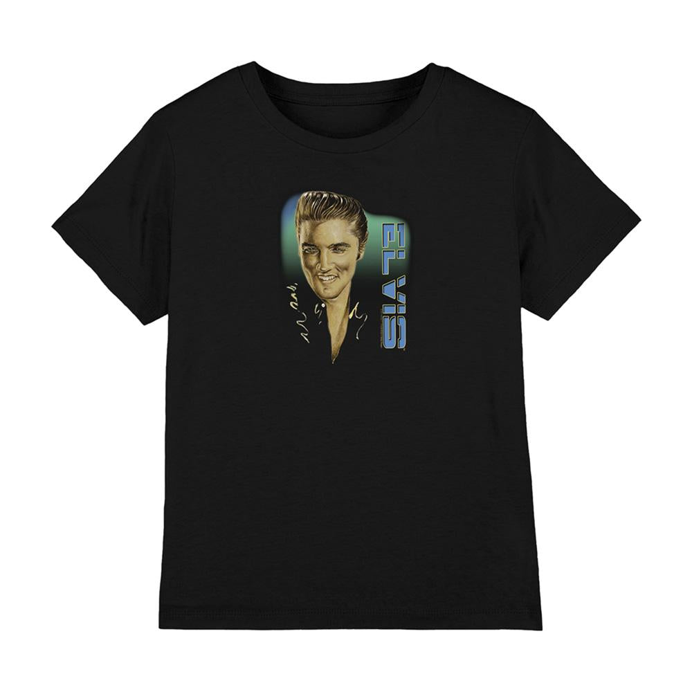 Black - Front - Elvis Presley Childrens-Kids T-Shirt