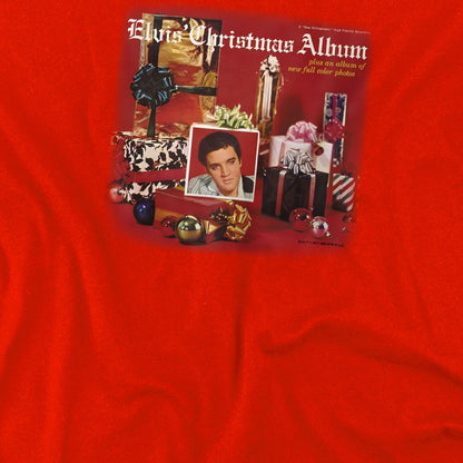 Red - Side - Elvis Presley Childrens-Kids Album Christmas T-Shirt