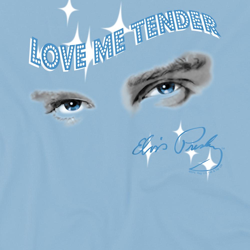 Light Blue - Side - Elvis Presley Childrens-Kids Tender Eyes T-Shirt