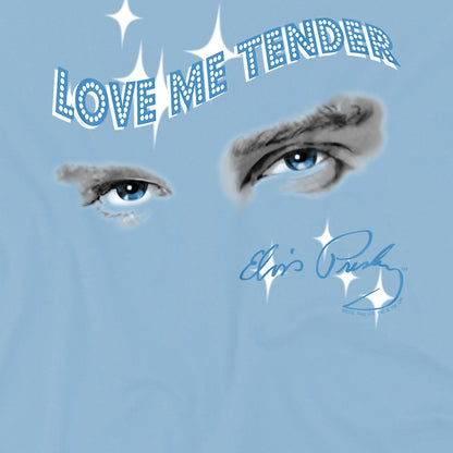 Light Blue - Side - Elvis Presley Childrens-Kids Tender Eyes T-Shirt