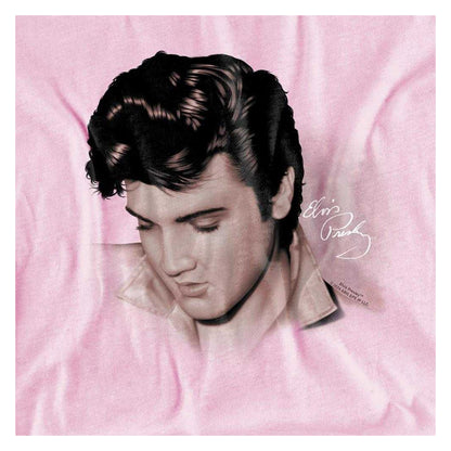 Pink - Side - Elvis Presley Childrens-Kids Looking Down T-Shirt