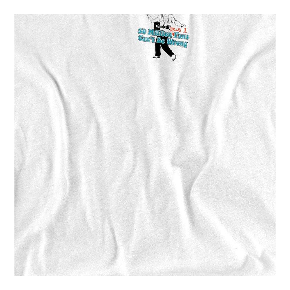 White - Side - Elvis Childrens-Kids 50 Million Fans Plus 1 T-Shirt