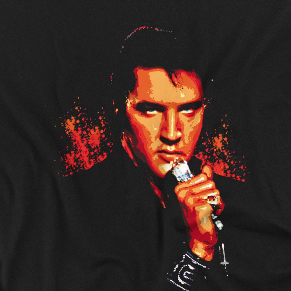 Black - Side - Elvis Presley Childrens-Kids Trouble T-Shirt