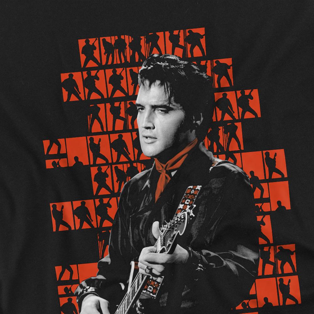 Black - Side - Elvis Presley Childrens-Kids 1968 T-Shirt