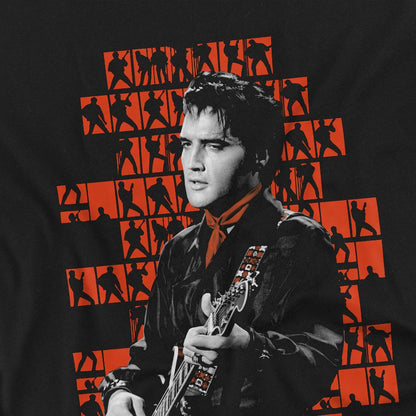 Black - Side - Elvis Presley Childrens-Kids 1968 T-Shirt