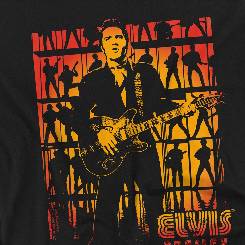 Black - Side - Elvis Presley Childrens-Kids Comeback Spotlight T-Shirt