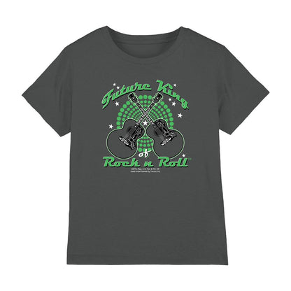 Charcoal - Front - Elvis Presley Childrens-Kids Future King T-Shirt