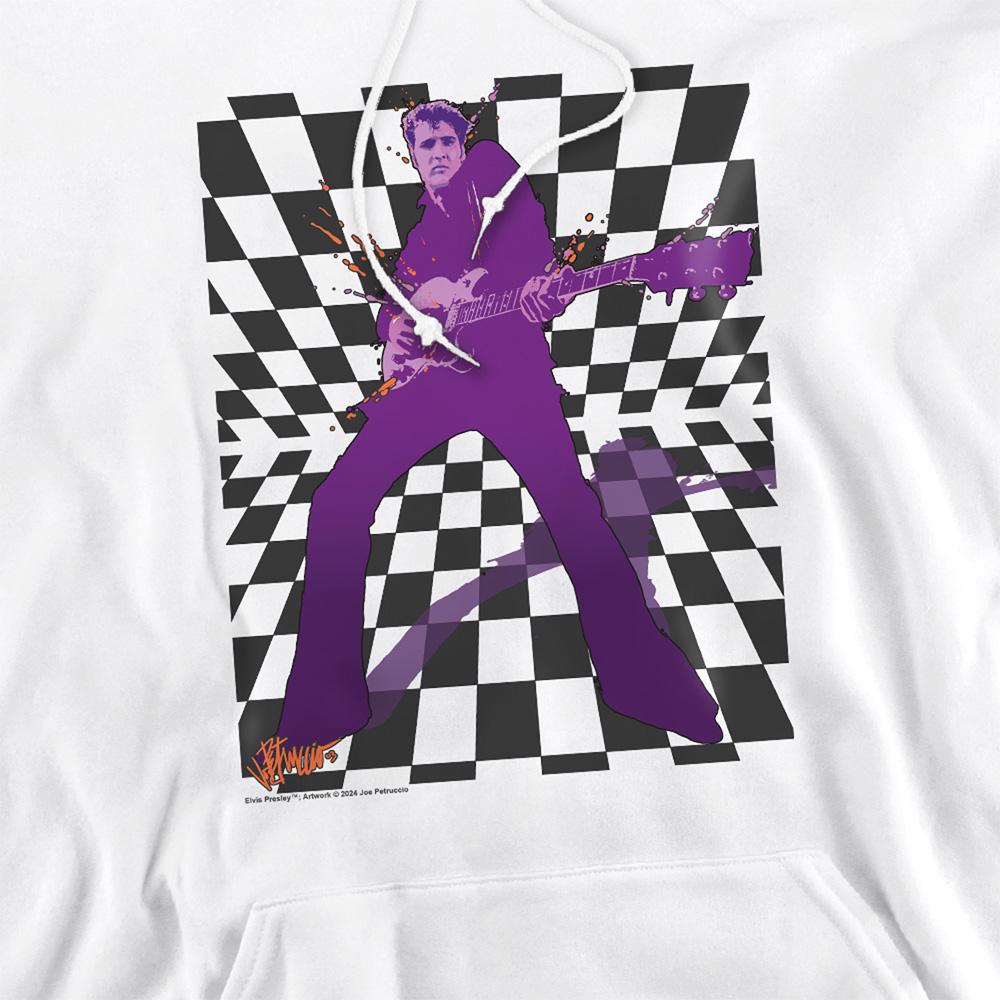 White - Side - Elvis Presley Unisex Adult Lets Rock Hoodie