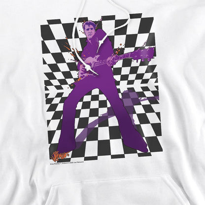 White - Side - Elvis Presley Unisex Adult Lets Rock Hoodie