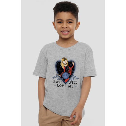 Sport Heather - Back - Hocus Pocus Childrens-Kids Boys Will Love Me Sanderson Sisters T-Shirt