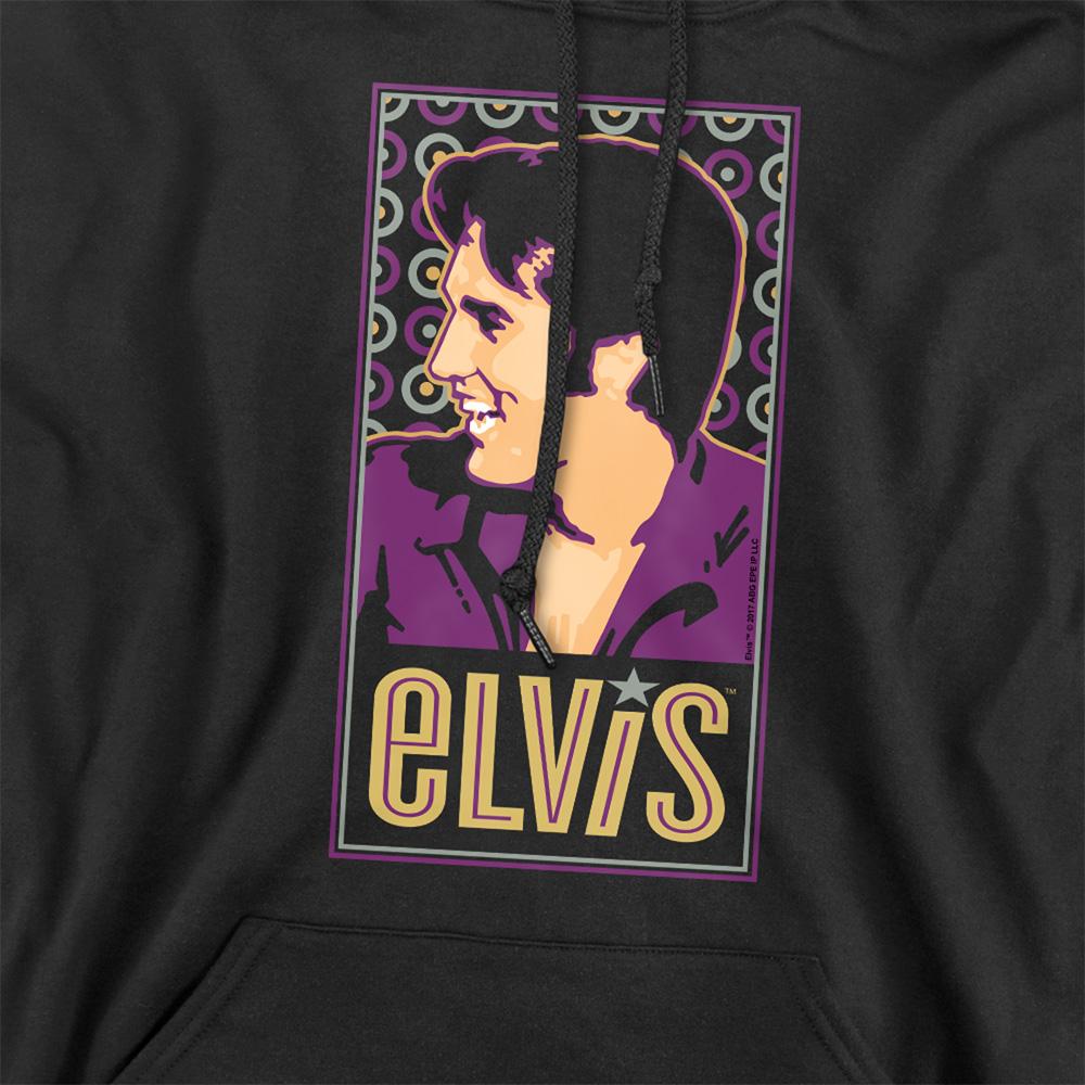 Black - Side - Elvis Presley Unisex Adult Elvis Is Hoodie