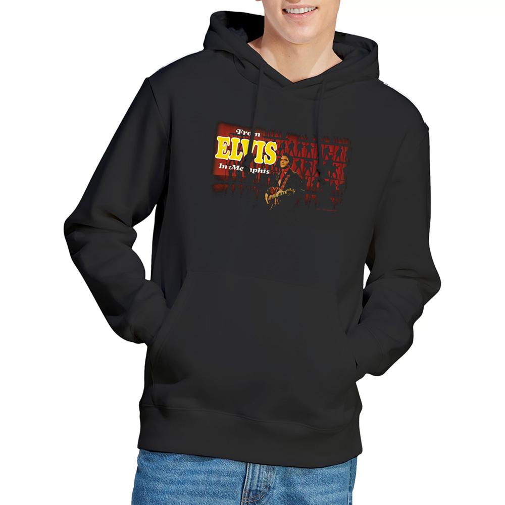 Black - Back - Elvis Presley Unisex Adult From Elvis In Memphis Hoodie