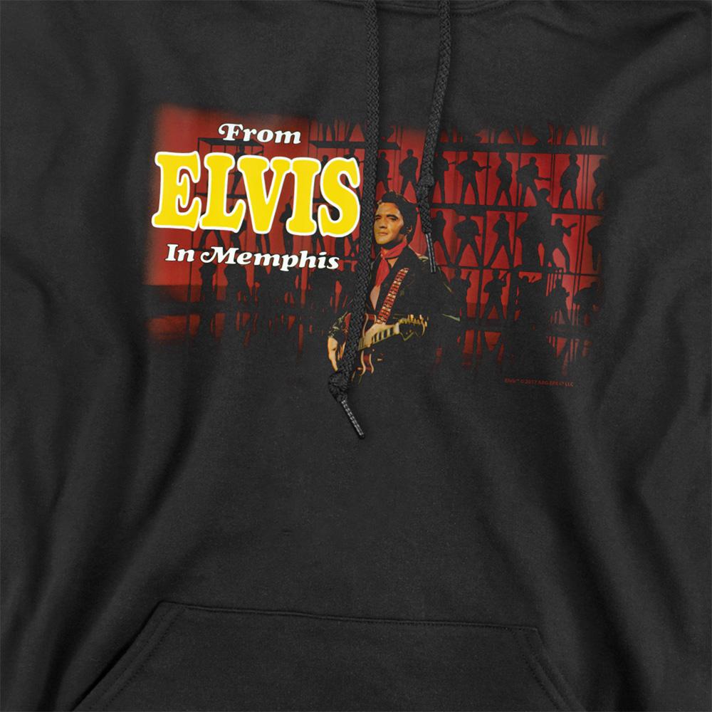 Black - Side - Elvis Presley Unisex Adult From Elvis In Memphis Hoodie