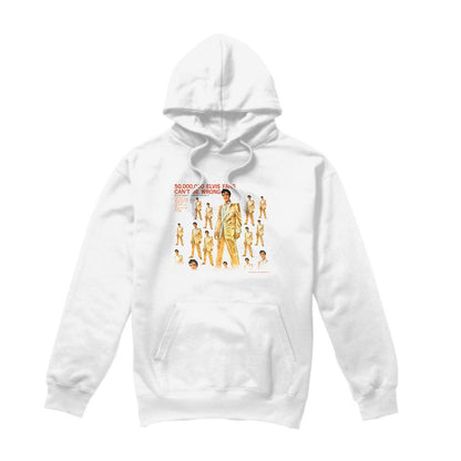 White - Front - Elvis Presley Unisex Adult 50 Million Fans Hoodie