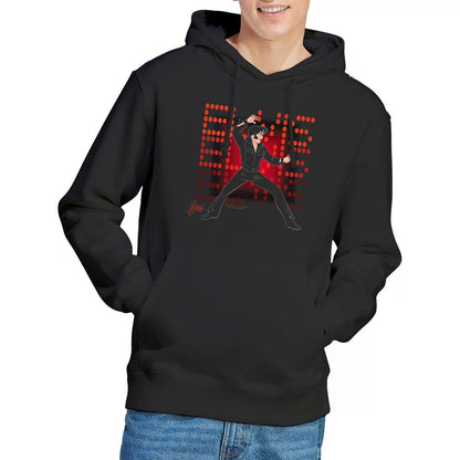 Black - Back - Elvis Presley Unisex Adult 69 Anime Hoodie