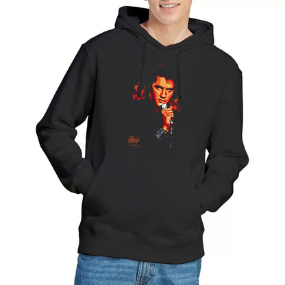 Black - Back - Elvis Presley Unisex Adult Trouble Hoodie