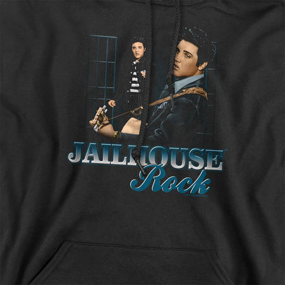 Black - Side - Elvis Presley Unisex Adult Jailhouse Rock Hoodie