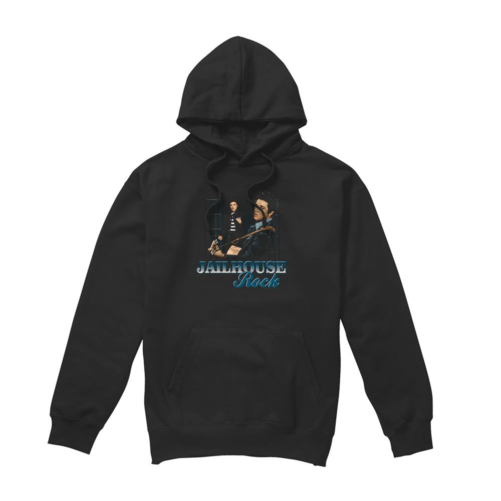 Black - Front - Elvis Presley Unisex Adult Jailhouse Rock Hoodie