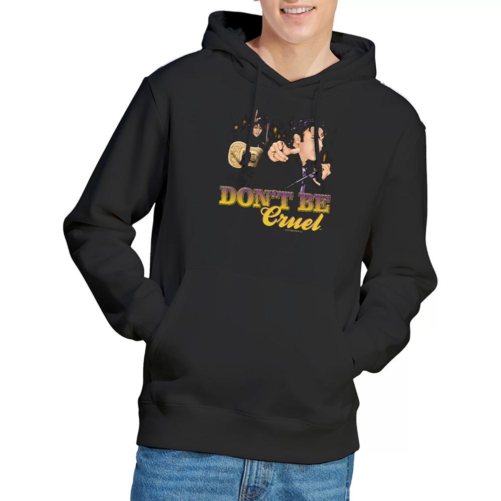 Black - Back - Elvis Presley Unisex Adult Dont Be Cruel Hoodie