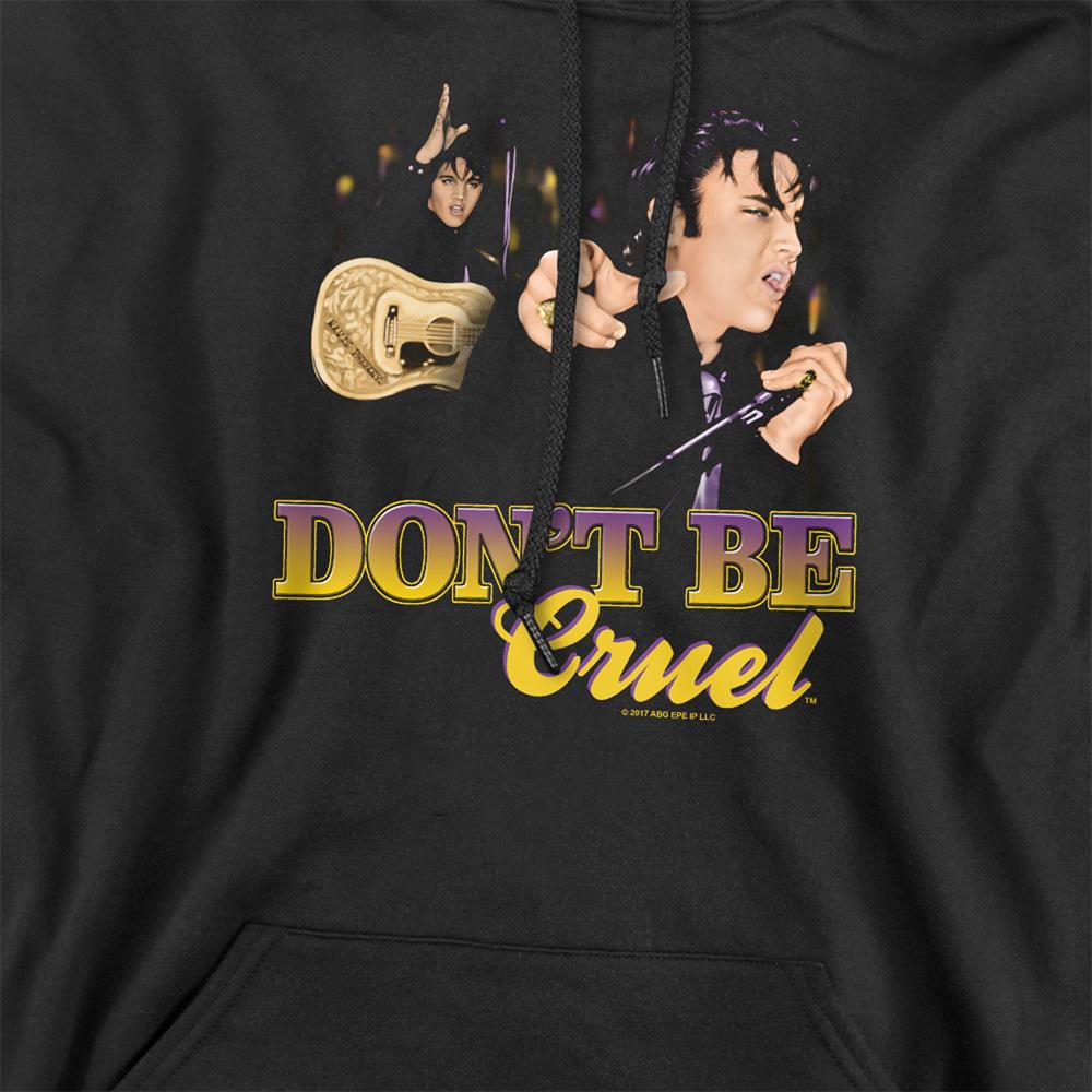Black - Side - Elvis Presley Unisex Adult Dont Be Cruel Hoodie