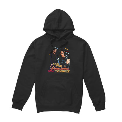 Black - Front - Elvis Presley Unisex Adult Are You Lonesome Hoodie