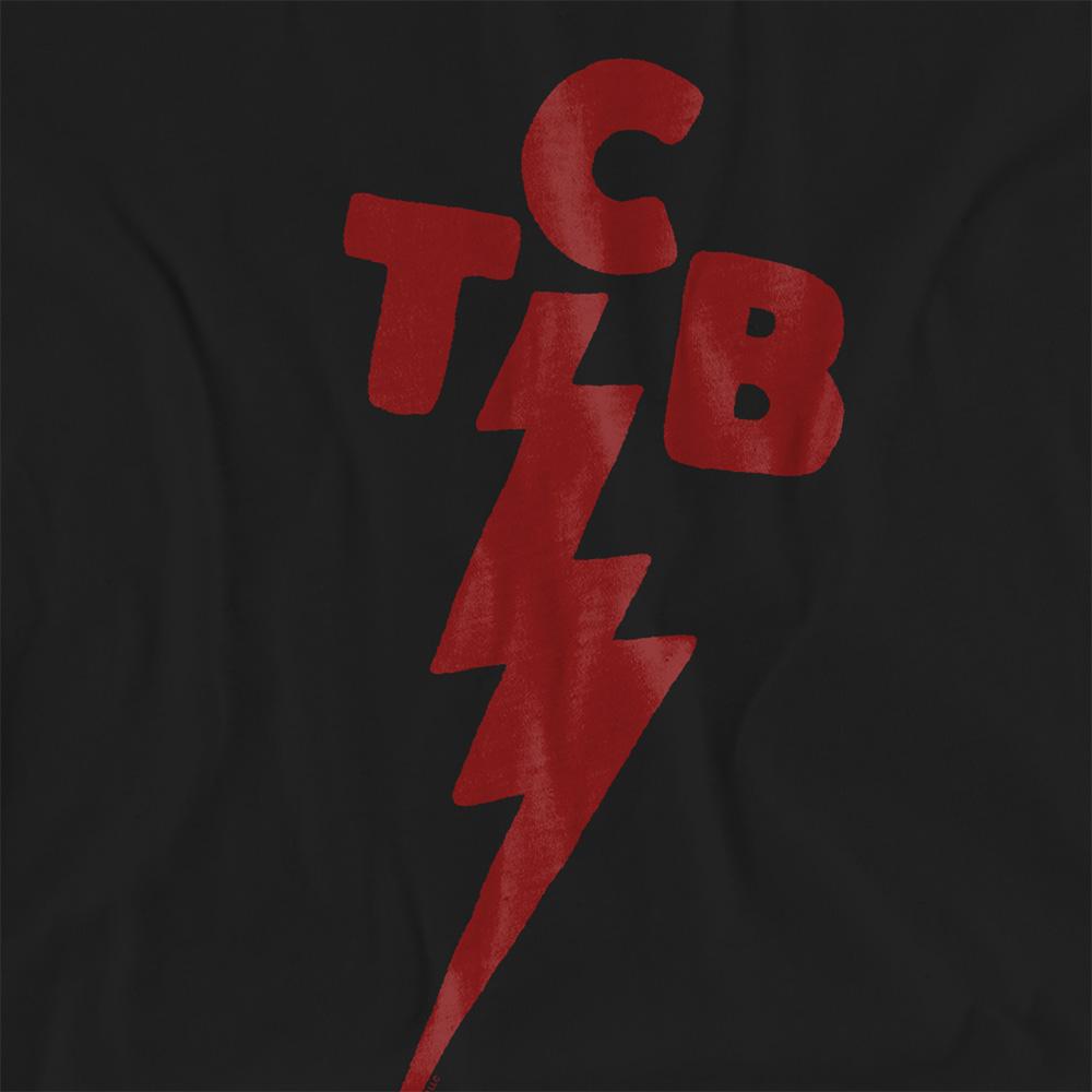 Black - Side - Elvis Presley Womens-Ladies TCB Symbol T-Shirt