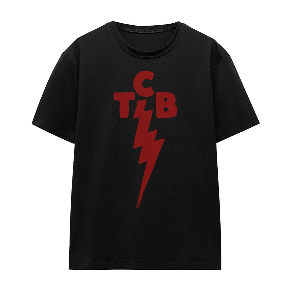 Black - Front - Elvis Presley Womens-Ladies TCB Symbol T-Shirt