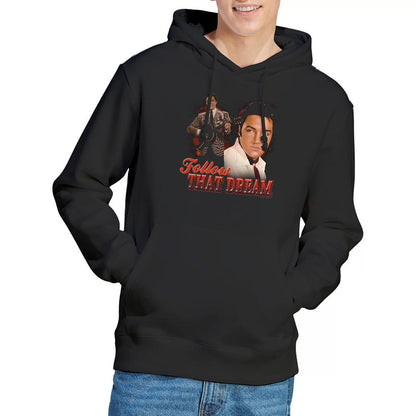 Black - Back - Elvis Presley Unisex Adult Follow That Dream Hoodie