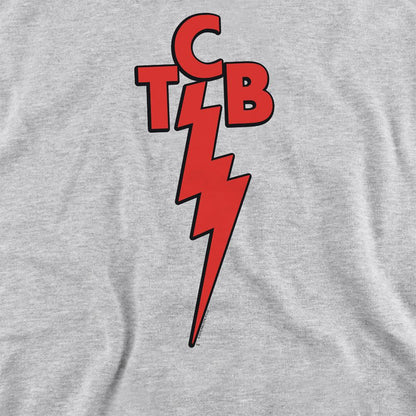 Athletic Heather - Side - Elvis Presley Unisex Adult TCB Sweatshirt