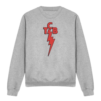 Athletic Heather - Front - Elvis Presley Unisex Adult TCB Sweatshirt