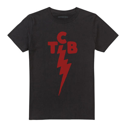 Black - Front - Elvis Presley Unisex Adult TCB Symbol T-Shirt