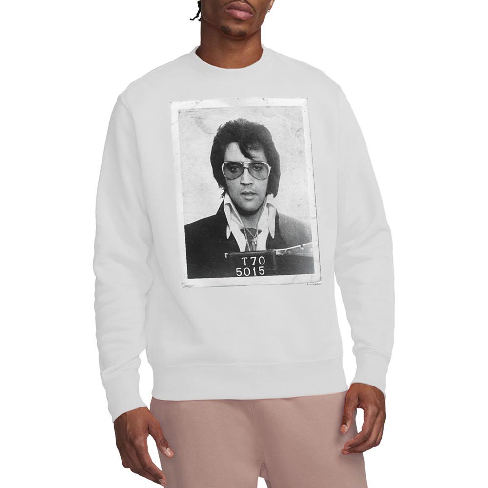 White - Back - Elvis Unisex Adult Framed Sweatshirt
