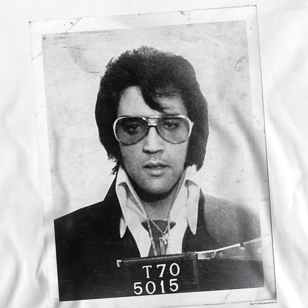 White - Side - Elvis Unisex Adult Framed Sweatshirt