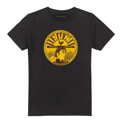 Black - Front - Elvis Presley Unisex Adult Full Sun Label T-Shirt