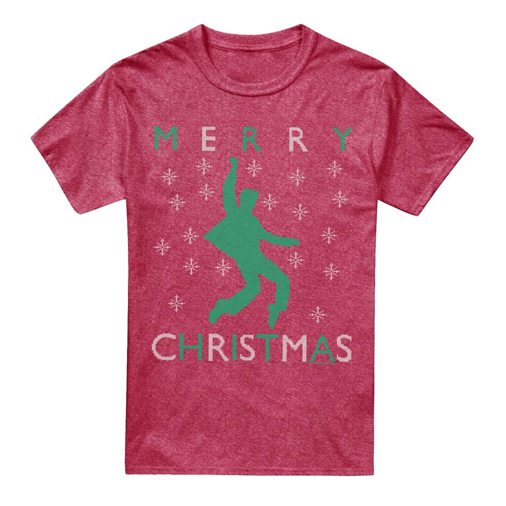 Red - Front - Elvis Presley Unisex Adult Dancing Ugly T-Shirt