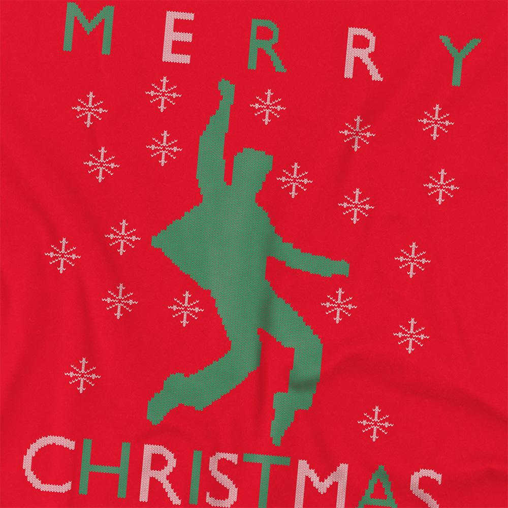 Red - Side - Elvis Presley Unisex Adult Dancing Ugly Christmas T-Shirt