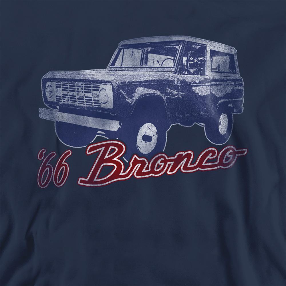 Navy - Side - Ford Unisex Adult Bronco 66 Classic Sweatshirt