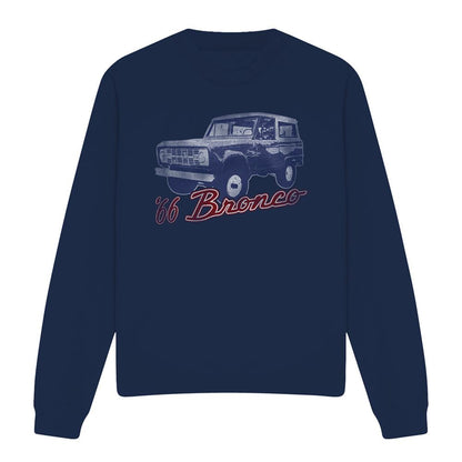 Navy - Front - Ford Unisex Adult Bronco 66 Classic Sweatshirt