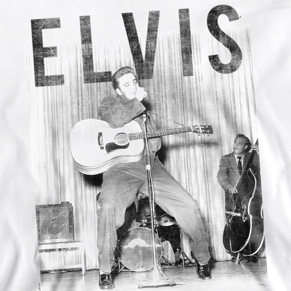 White - Side - Elvis Presley Unisex Adult With The Band Sweatshirt