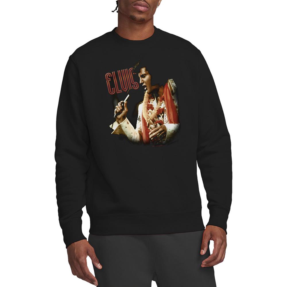 Black - Back - Elvis Presley Unisex Adult Soulful Sweatshirt