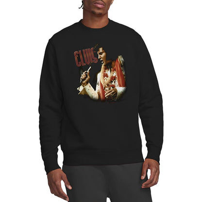 Black - Back - Elvis Presley Unisex Adult Soulful Sweatshirt