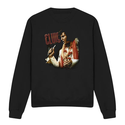 Black - Front - Elvis Presley Unisex Adult Soulful Sweatshirt