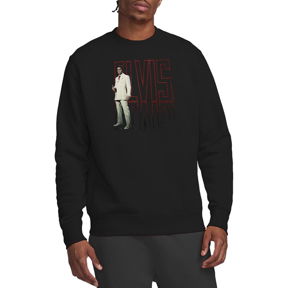 Black-White - Back - Elvis Presley Unisex Adult Suit Sweatshirt