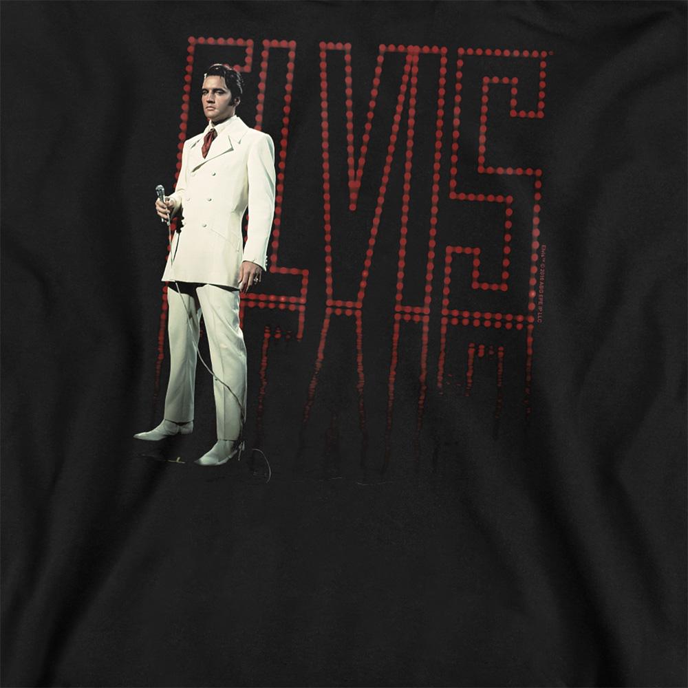 Black-White - Side - Elvis Presley Unisex Adult Suit Sweatshirt